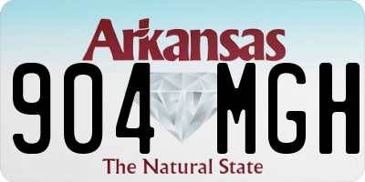 AR license plate 904MGH