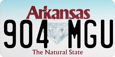 AR license plate 904MGU