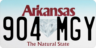 AR license plate 904MGY