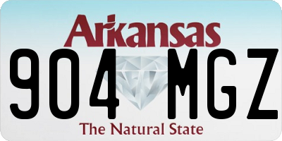 AR license plate 904MGZ