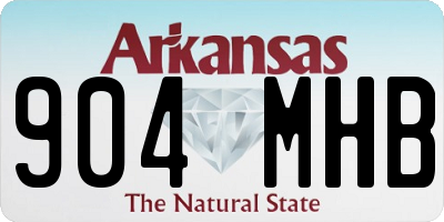 AR license plate 904MHB