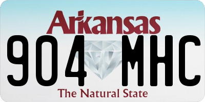AR license plate 904MHC
