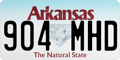 AR license plate 904MHD