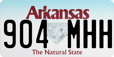 AR license plate 904MHH