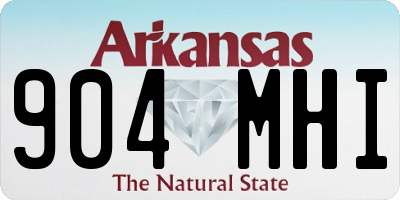 AR license plate 904MHI