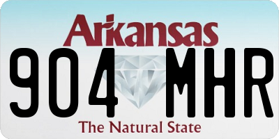 AR license plate 904MHR