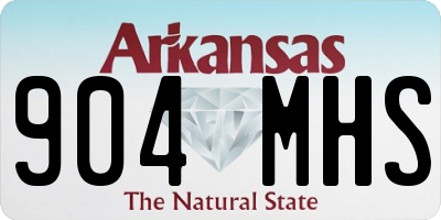 AR license plate 904MHS