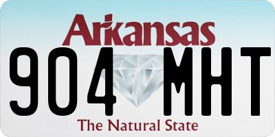 AR license plate 904MHT