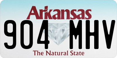 AR license plate 904MHV