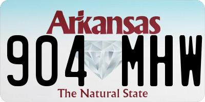 AR license plate 904MHW