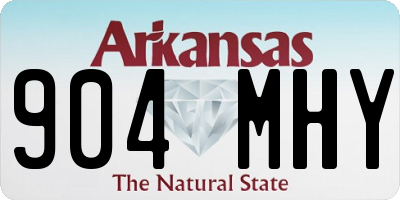AR license plate 904MHY