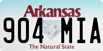 AR license plate 904MIA