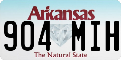 AR license plate 904MIH