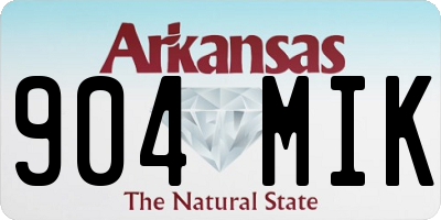 AR license plate 904MIK
