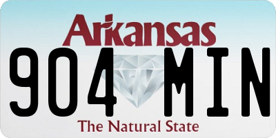 AR license plate 904MIN