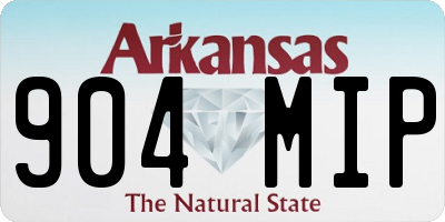AR license plate 904MIP