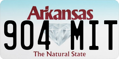 AR license plate 904MIT