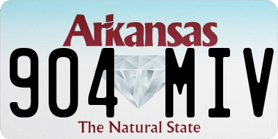 AR license plate 904MIV