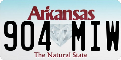 AR license plate 904MIW