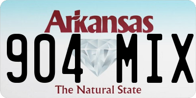 AR license plate 904MIX
