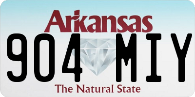 AR license plate 904MIY