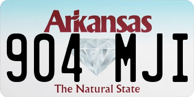 AR license plate 904MJI