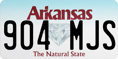 AR license plate 904MJS