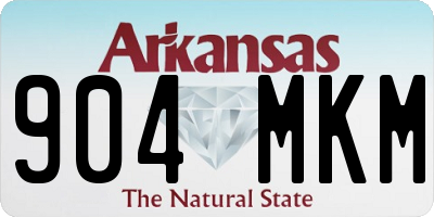 AR license plate 904MKM
