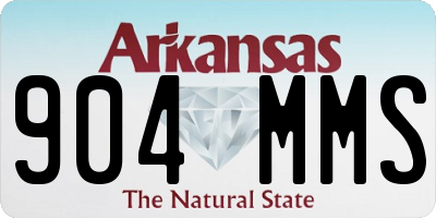 AR license plate 904MMS