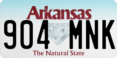 AR license plate 904MNK