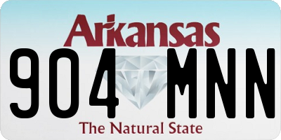 AR license plate 904MNN