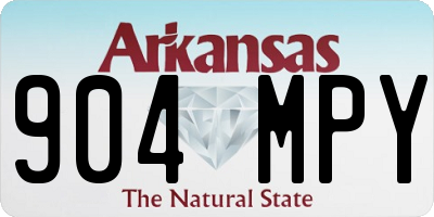 AR license plate 904MPY