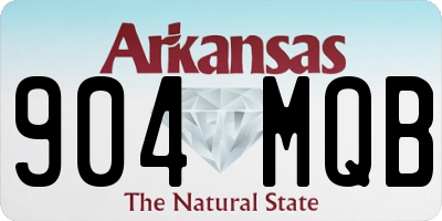 AR license plate 904MQB