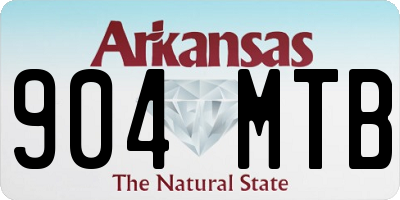 AR license plate 904MTB