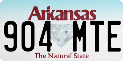 AR license plate 904MTE