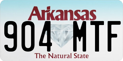 AR license plate 904MTF