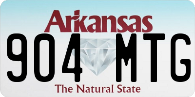AR license plate 904MTG