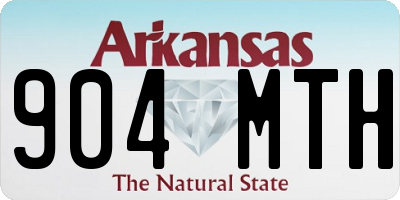 AR license plate 904MTH