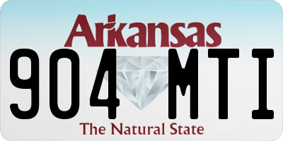 AR license plate 904MTI