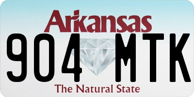 AR license plate 904MTK