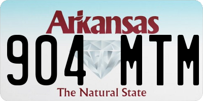 AR license plate 904MTM
