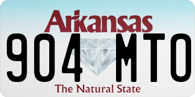 AR license plate 904MTO