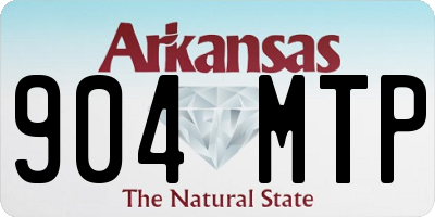 AR license plate 904MTP