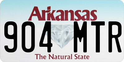 AR license plate 904MTR