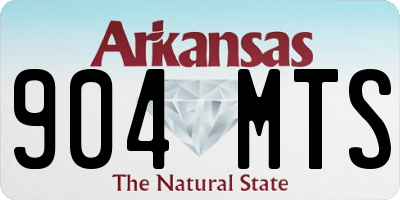 AR license plate 904MTS