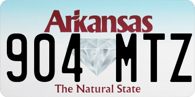 AR license plate 904MTZ