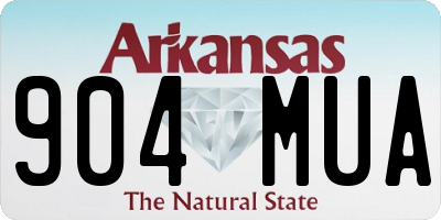AR license plate 904MUA
