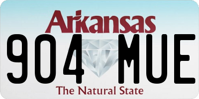 AR license plate 904MUE