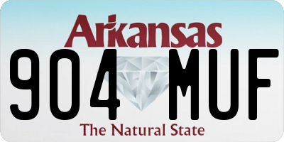 AR license plate 904MUF