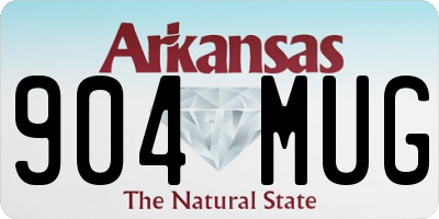 AR license plate 904MUG